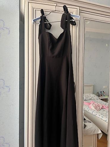 Женская одежда: Qara maxi don - Rəng: saf qara - Uzunluq: maxi (tam uzun) - Siluet — 2
