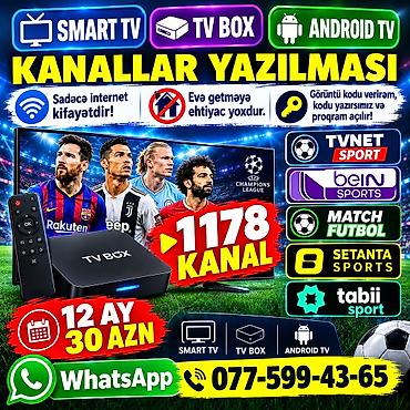 atv: SMART TV, TV BOX və Android TV üçün “Kanallar Yazılması” xidməti — 1
