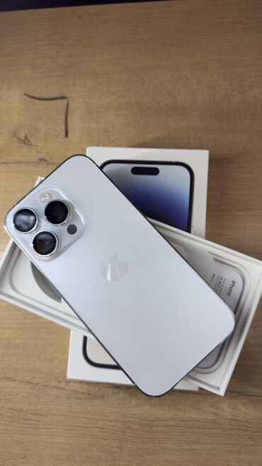 сколько стоит айфон икс: IPhone 14 Pro, Колдонулган, 256 ГБ, White Titanium, Куту, 88 %