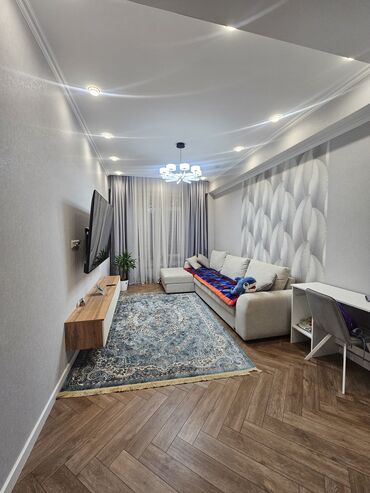 пол дома бишкек: 2 бөлмө, 75 кв. м, Элитка, 4 кабат, Евроремонт