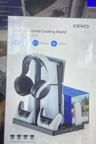 Oyun diskləri və kartricləri: Ps5 multifunctional cooling stand