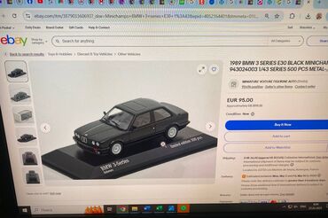 Avtomobil modelləri: BMW, 1989 il, 1:43, Dəmir, Ödənişli çatdırılma — 22