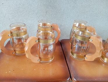qab qaşiq: Кружки, Стекло, Набор из 2 шт., СССР