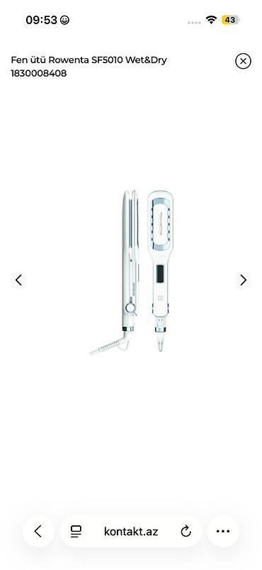 mini utu: Məhsul: Fen ütü Rowenta SF5010 Wet&Dry (1830008408) — 1