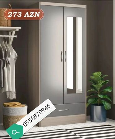 Dolablar: Yeni, Açılan, 3 qapılı Düz dolab, Qarderob, paltar dolabı, Azərbaycan — 21