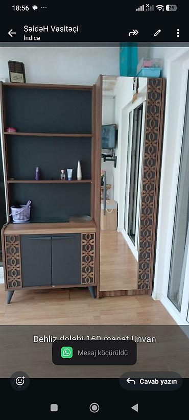Dehliz dolabi 160 manat.Unvan Emircan.SH