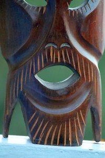 Ostali antikviteti: Maska AFRIČKA umetnost 30cm. Mid-Century. ORIGINAL. Afrička maska — 10