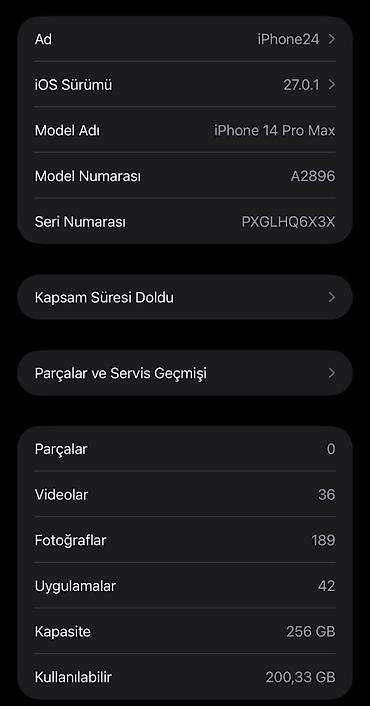 ipon 11 pro: IPhone 14 Pro Max, 256 GB, Deep Purple, Barmaq izi, Simsiz şarj, Face ID — 4
