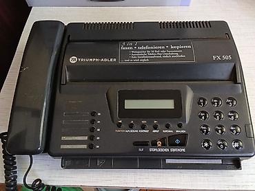 Ofis avadanlığı: TA Triumph-Adler FX 505 – 3-ü 1-də faks/aparat/kopeir . Almanya — 2