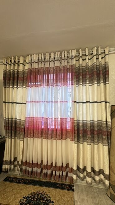 эксклюзивные шторы: Комплект штор для комнаты/гостиной. - Состав: плотные портьеры +