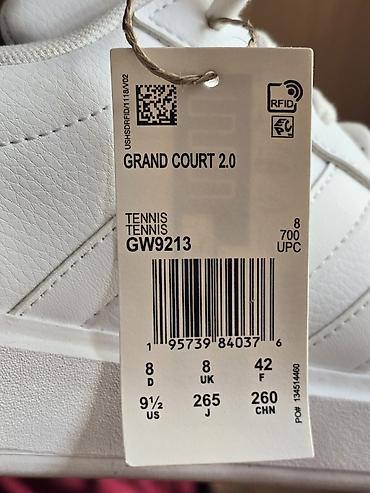 Айымдардын бут кийими: Кроссовкалар, 42, Adidas, Жаңы, түсү - Ак, Өзү алып кетүү, Акысыз жеткирүү — 4