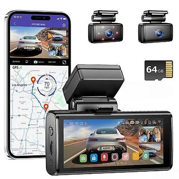 azdome m330: Azdome M580 CH-3 64GB ✅ Avtomobil üçün 3 Kanallı Dash Kamera: 1. Ön — 1