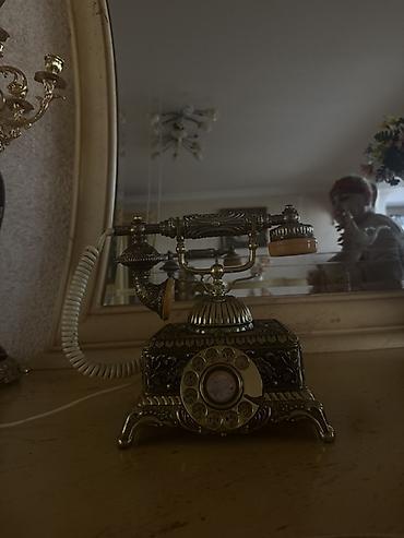Другой декор и предметы интерьера: Retro masa telefonu – klassik rotary (fırlanan) yığma diski ilə - — 1