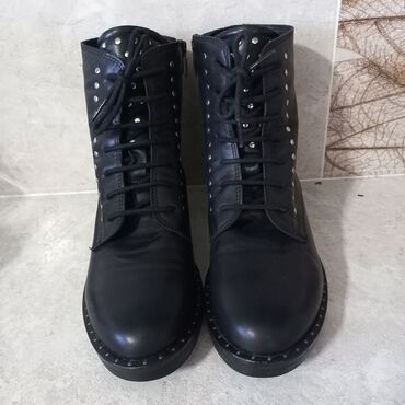 обувь женская деми: Сапоги, 37, цвет - Черный, LION