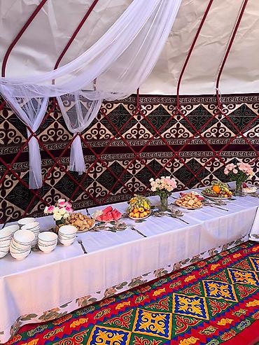 Аренда юрт: Аренда юрты, Каркас Деревянный, 65 баш, Стол — 7