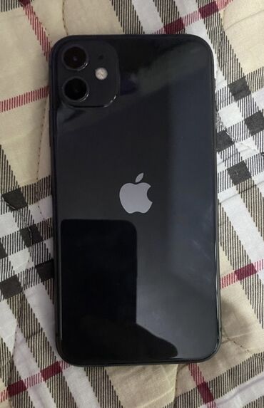 Apple iPhone: IPhone 11, 64 GB, Qara, Simsiz şarj, Face ID