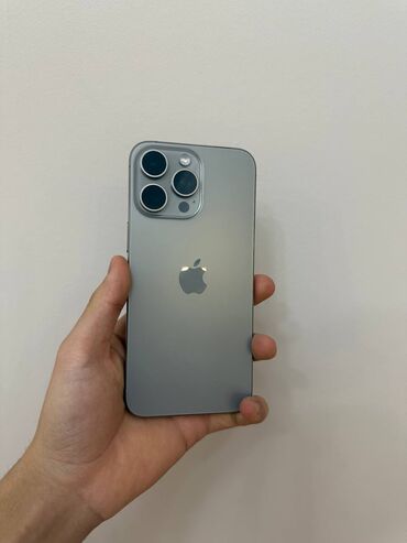 Apple iPhone: IPhone 15 Pro Max, Б/у, 256 ГБ, Natural Titanium, Коробка, 88 %