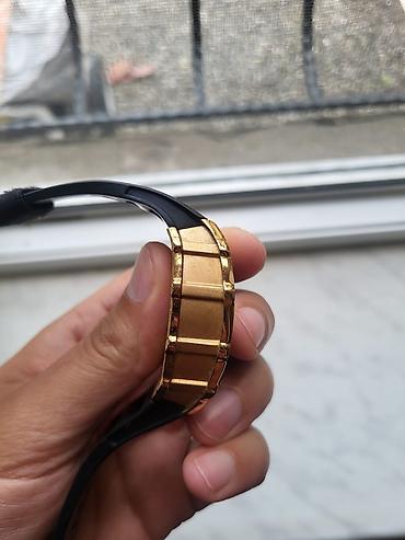 elekron saat: ONOLA kişi qol saatı - Korpus: təkbucaqlı (tonneau) forma, qızılı — 3