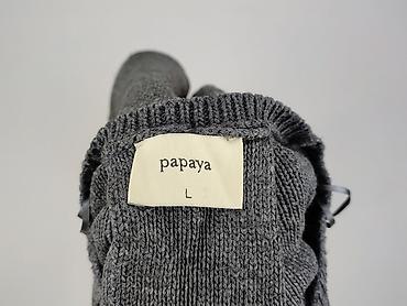 sweter w chmurki: Papaya, Sweter damski, rozmiar L — 5