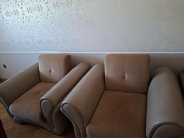 sdullar: Künc divan və 2 ədəd kreslo dəsti - Tərkib: iri L formalı künc divan — 2