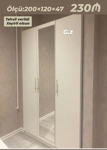 Çarpayılar: Açılan, 3 qapılı Düz dolab, Qarderob, paltar dolabı