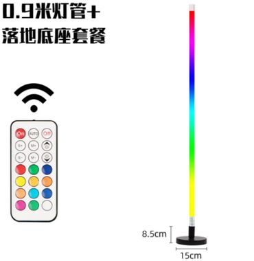 кабель питание: ﻿Светодиодная RGB LED трубка с пультом управления (0.9 м) + напольное
