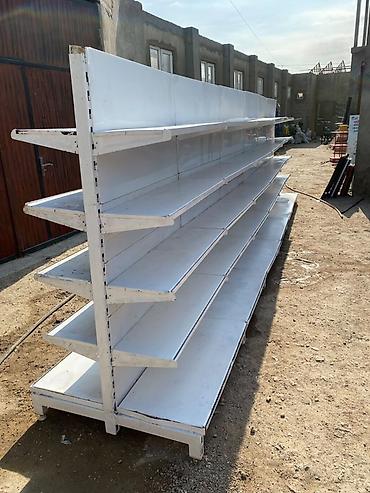 Mağaza avadanlığı: Mağaza avadanlıqları paketi - İki tərəfli metal ticarət rəfi: modul — 2
