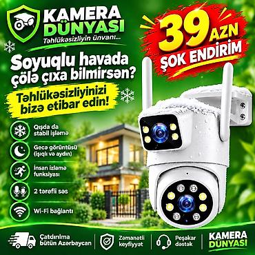 kamera kabeli: Təhükəsizlik kamerası 📹 SZSINOCAM 2 Linzalı Wi-Fi Təhlükəsizlik — 1