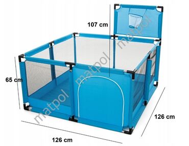 Игровые манежи: Манеж для детей BABY PLAYPEN - Размер: 126 × 126 × 60см - Форма — 6