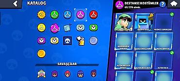 drag: Brawl Stars hesabı – yüksək səviyyəli, zəngin kontentli - Kupa sayı — 5