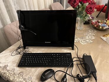 ucuz .az: Lenovo brendinə məxsus, qara rəngdə, yığcam dizaynlı all-in-one