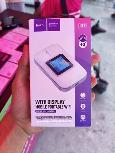 mini pc: Мобильный WiFi роутер Hoco DQ12 4G с дисплеем Портативный 4G роутер с — 1
