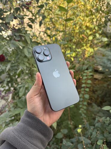 редми с: IPhone 16 Pro Max, Колдонулган, 256 ГБ, Black Titanium, Бөлүп төлөө менен, 90000 %