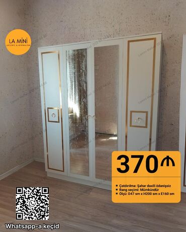 metbex eşyaları: Yeni, Açılan, 3 qapılı Düz dolab, Qarderob, paltar dolabı, Azərbaycan
