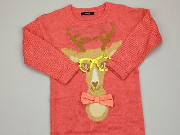 różowy sweterek: Sweterek, George, 9 lat, 128-134 cm, stan - Dobry