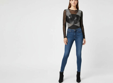body bezowe hm: Boohoo, Body damskie, rozmiar S
