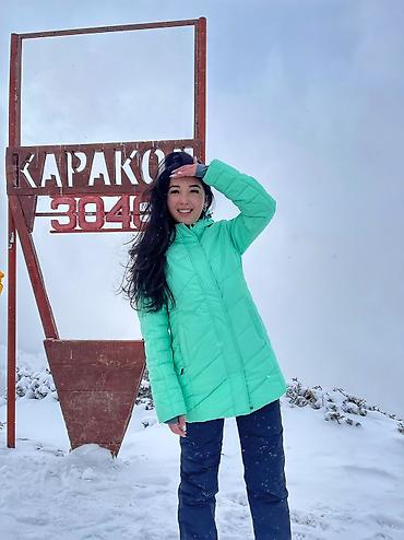 горнолыжный костюм high experience: Пуховик, Короткая модель, С капюшоном, M — 1