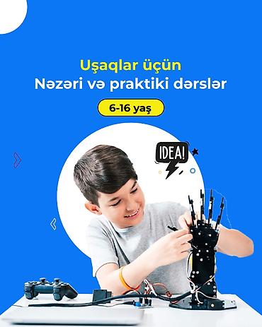 Услуги: 8–16 yaşlı uşaqlar üçün nəzərdə tutulmuş robototexnika dərslərində — 1