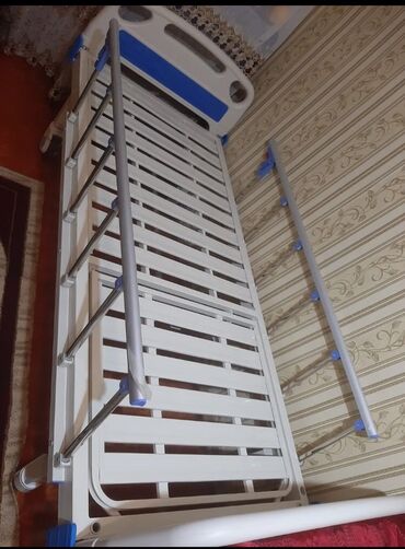 Tibbi çarpayılar: Mexaniki tənzimlənən xəstəxana çarpayısı - 1 mötərizəli krank — 6