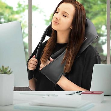 Termo masažeri: Shiatsu masažer za vrat, ramena i leđa sa grejanjem - 8 dubinskih — 1