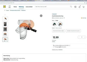 Ostali pribor i dodaci za alate: #2380 Kvalitetan zaštitni vizir; Podesiva traka za glavu; Sa — 3