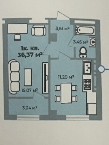 Новостройки от застройщика: Строится, Элитка, 1 комната, 36 м²