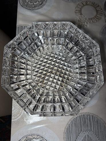 meyve qabl: Real alıcılara endirim olunacaq Şüşə kristal salat/qəlyanaltı qabı - — 1