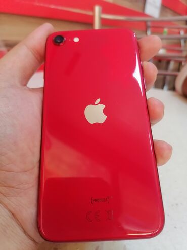 телефон эпл: IPhone SE 2020, Б/у, 64 ГБ, Красный, 83 %