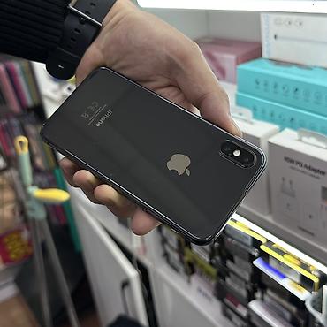 Apple iPhone: IPhone X, Б/у, 64 ГБ, Черный, Чехол, 100 % — 1