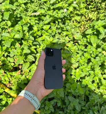 комп манитор: IPhone 15, Колдонулган, 128 ГБ, Black Titanium, Коргоочу айнек, Каптама, 92 %
