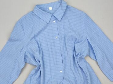 chabrowa bluzki plus size: Koszula damska, rozmiar 3XL