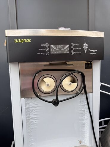 холодильник для мороженого: Фризер для мягкого мороженого (настольный/напольный), двухбункерный