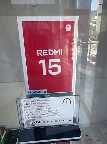 rədmi 15: Redmi 256 GB, rəng - Gümüşü, Face ID, Hissə-hissə ödəniş, Kredit — 1