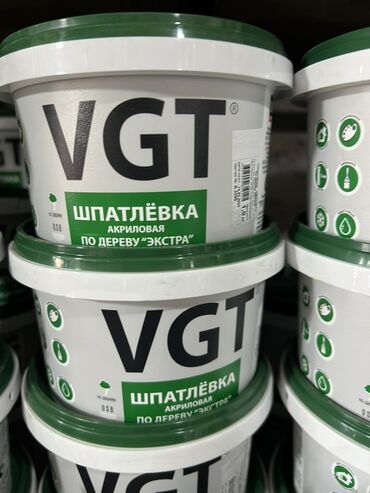 шпатлевка по дереву: Акриловая шпатлевка VGT по дереву "Экстра" предназначена для